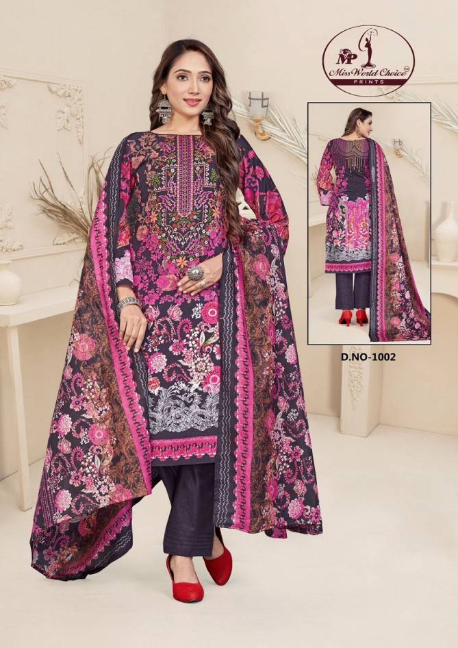 Mehnoor Vol 1 By Miss World Lawn Cotton Dress Material Wholesale Market In Surat